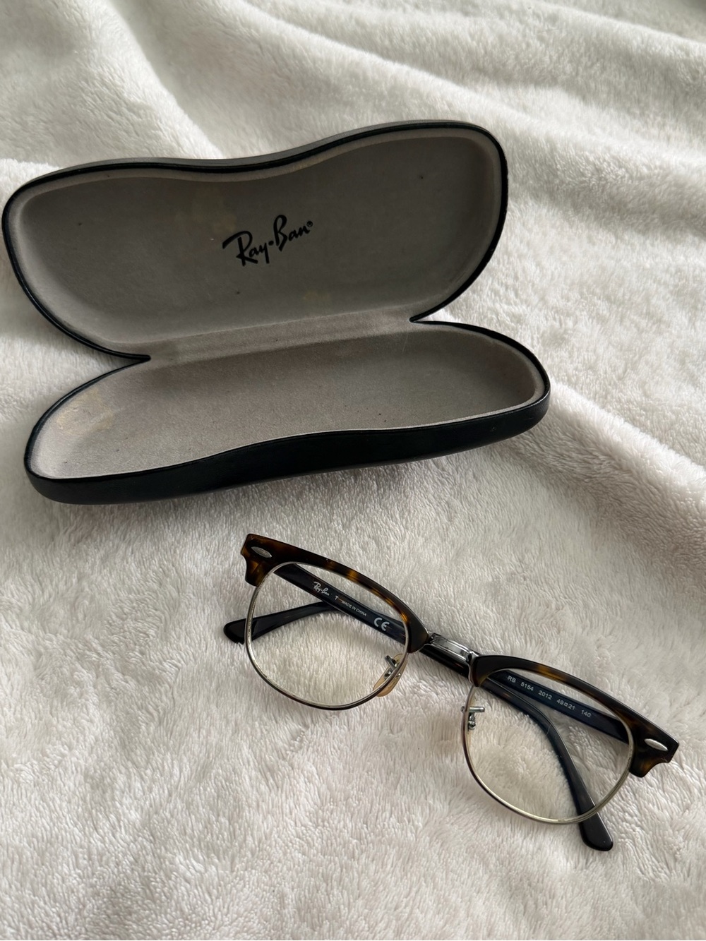 Ray-Ban Men’s Tortoiseshell Browline Glasses - Brown/Black